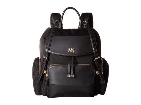 michael kors flap backpack black|michael kors women backpack.